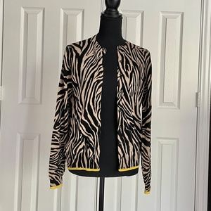 Marks & Spencer, Zebra Print Cardigan, Ladies, Size US8-10
